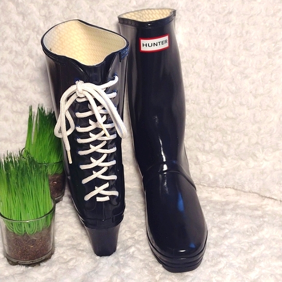 Hunter Verbier Wedge Rain Boots With 